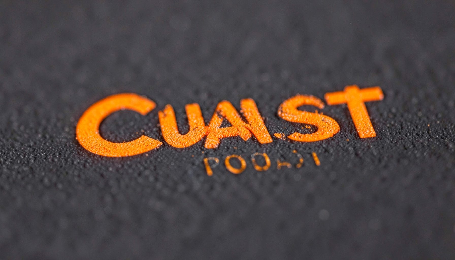 Fullcast Podcast logo in dark charcoal and warm orange tones