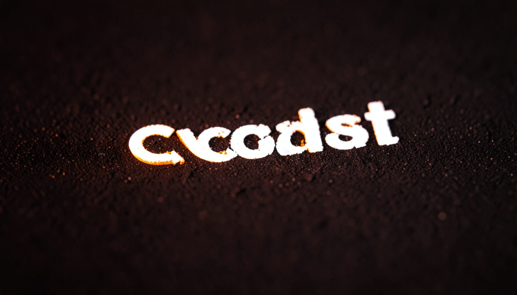 Fullcast Podcast logo in white on dark background